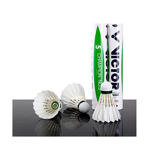 VICTOR Champion No.5 Feather Badminton Shuttlecock | Superior Flight & Durability | Premium Tournament Grade - Image 2
