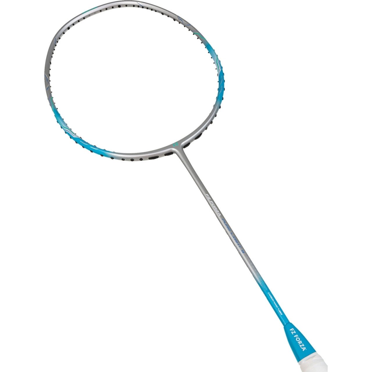 Pure Light 9 Unstrung Badminton Racket - Silver/Light Blue - Image 7