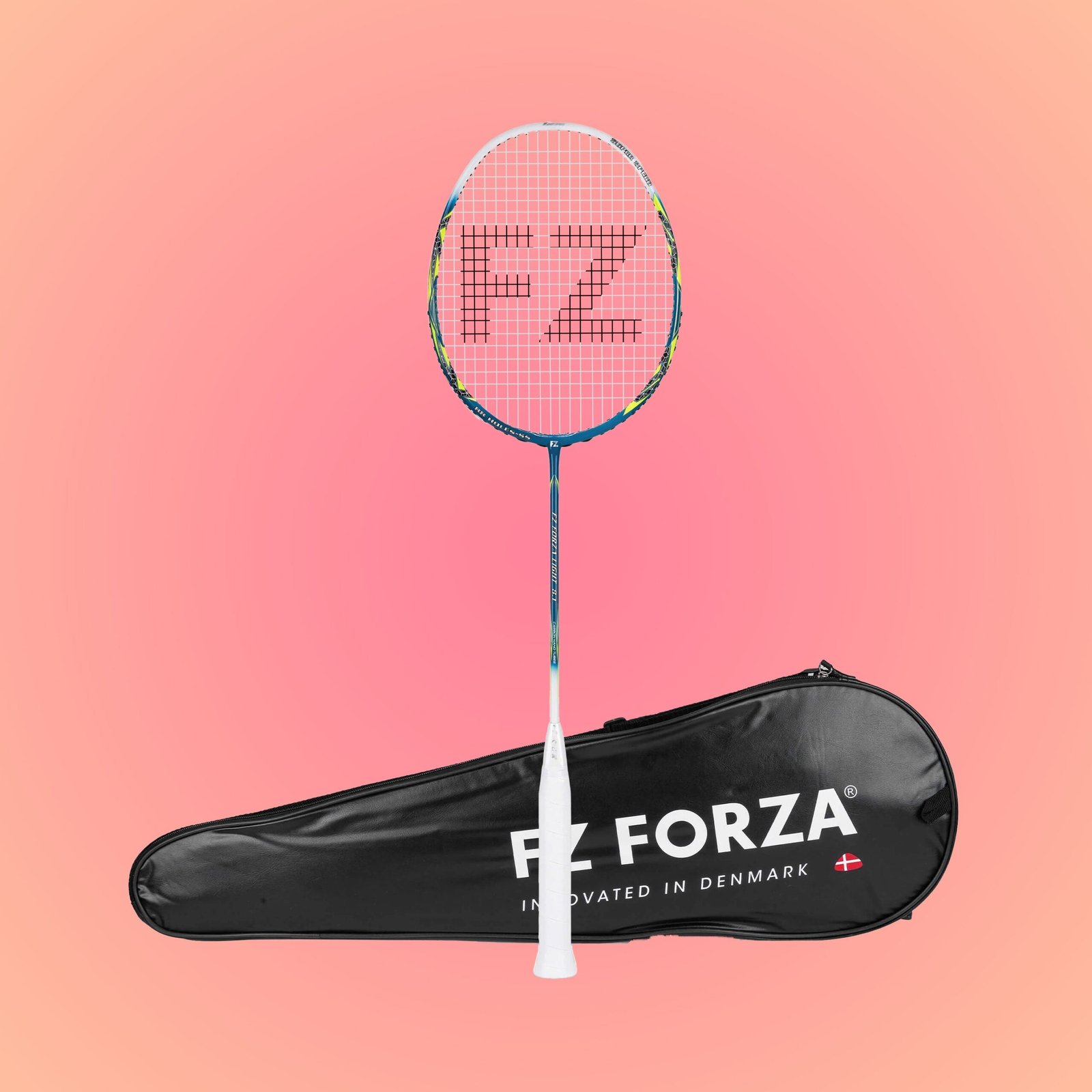 Light 8.1 Strung Badminton Racket (Safety Yellow) - Image 2