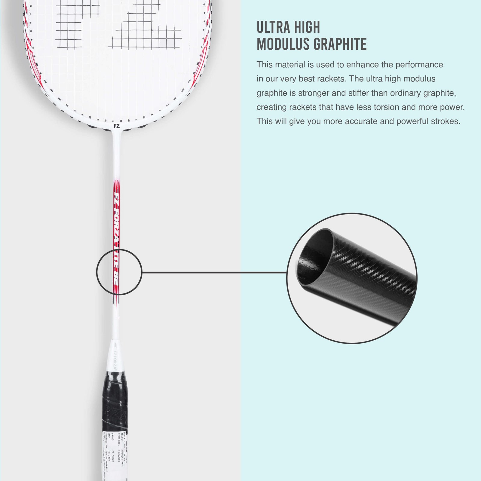 Lite 82 Strung Badminton Racket ( Chinese Red) - Image 7
