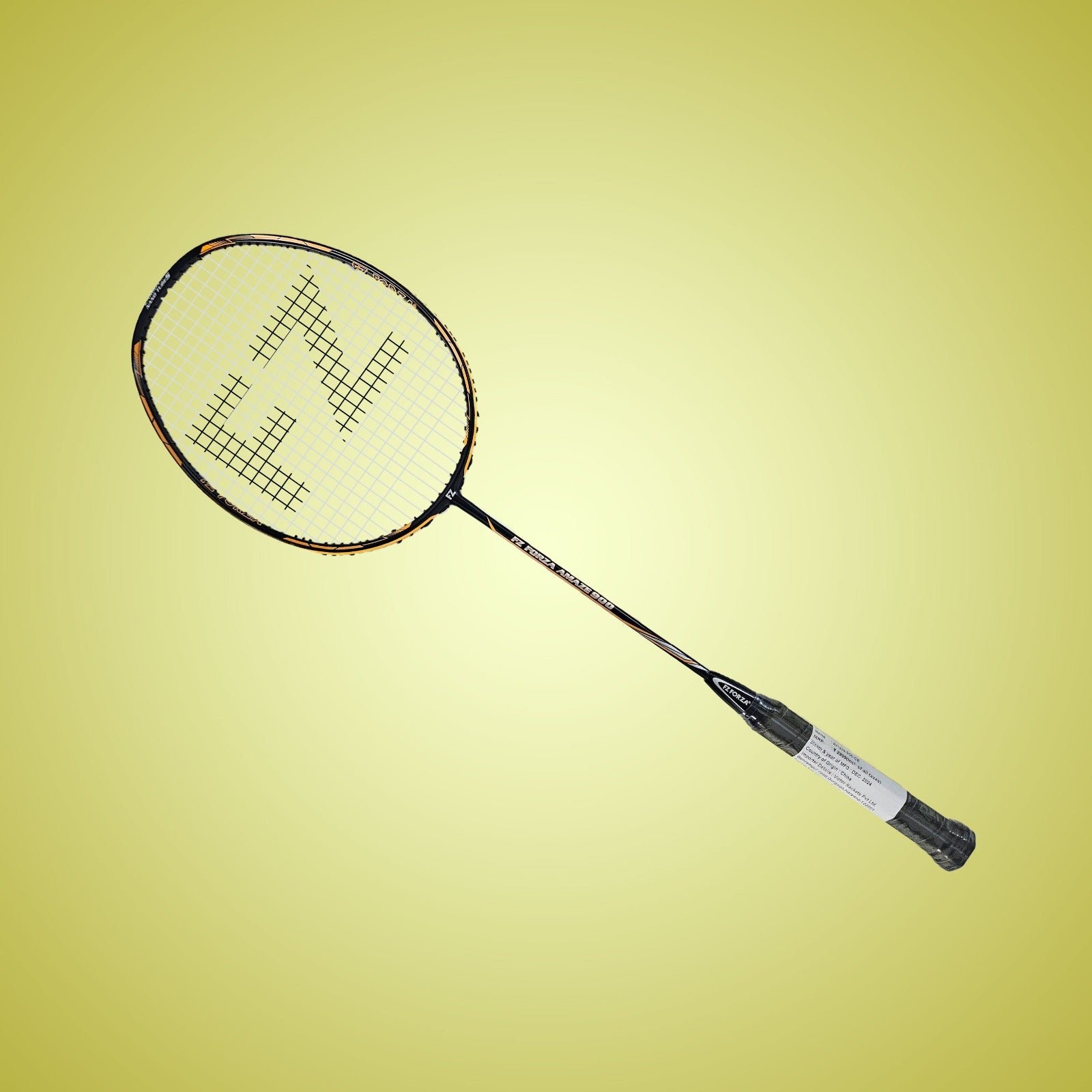 Amaze 900 Strung Badminton Racket (Orange) - Image 3