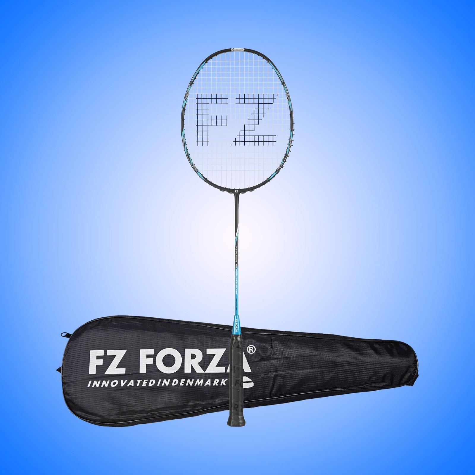 HT Precision 72F Strung Badminton Racket( Light Blue) - Image 2