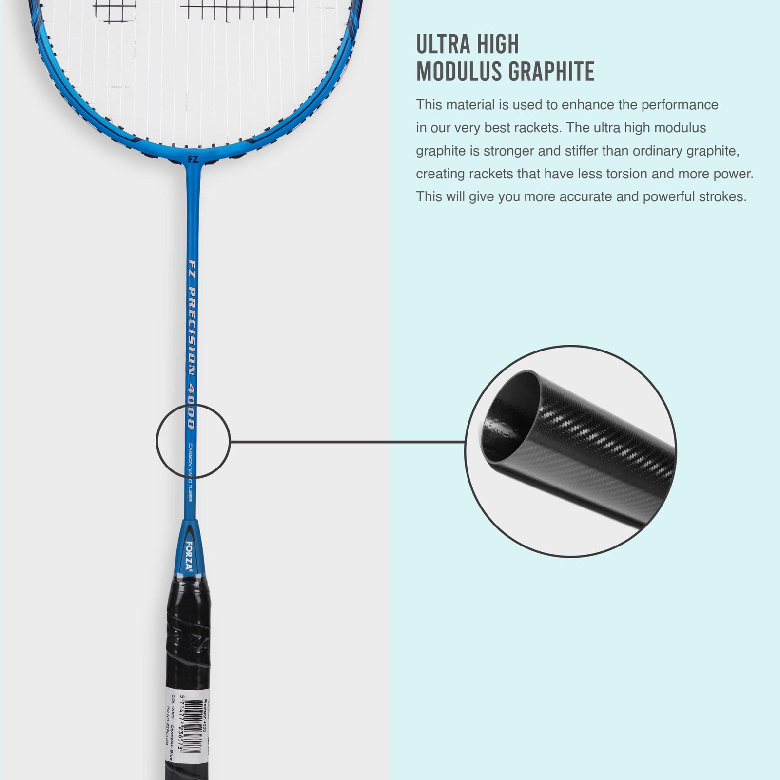Precision 4000 Strung Badminton Racket( Blue) - Image 6