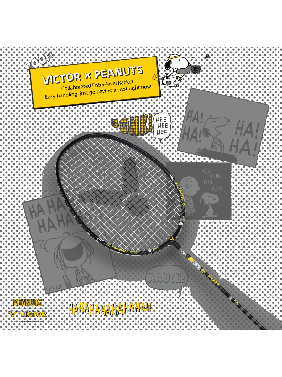 Auraspeed SN POW C Strung Badminton Racket (Peanuts Edition) - Image 8